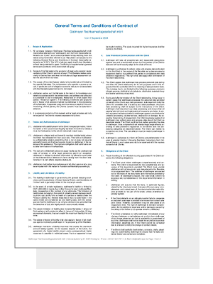 General Terms and Conditions of Contract of Stallmeyer Rechtsanwaltsgesellschaft mbH 20240901